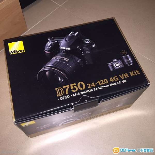 Nikon D750 24-120mm VR Kit 套裝 行貨 3年保養 Full Frame (不換機)