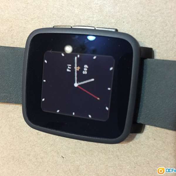 100% new Pebble Time Steel Black with Metal band and leather band