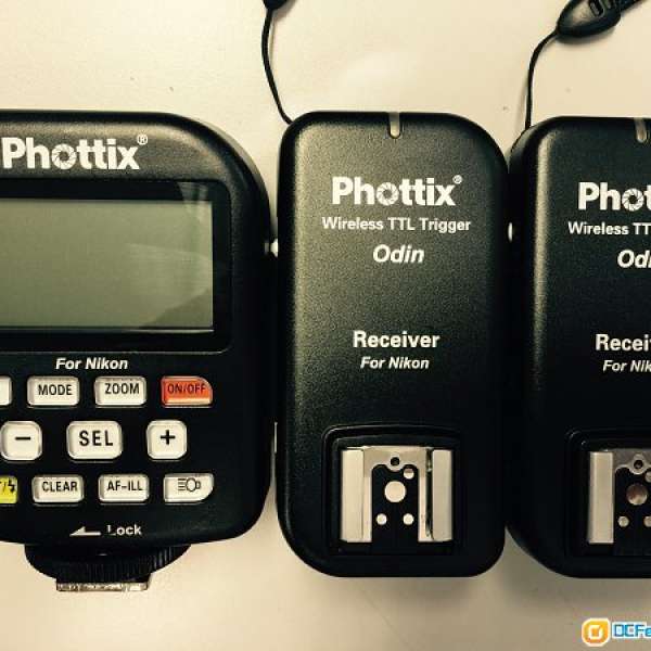 Phottix Odin TTL Flash Trigger for Nikon (1 Tx & 2 Rx)