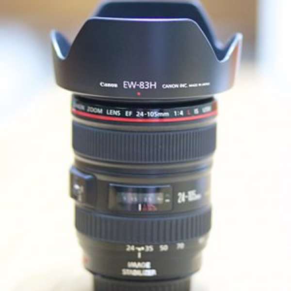 Canon EF 24-105mm f4 IS USM 紅圈L鏡連HOOD 連Filter