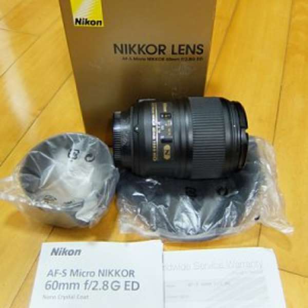 Nikon AF-S Micro NIKKOR 60mm f/2.8G ED 99%新 made in japan