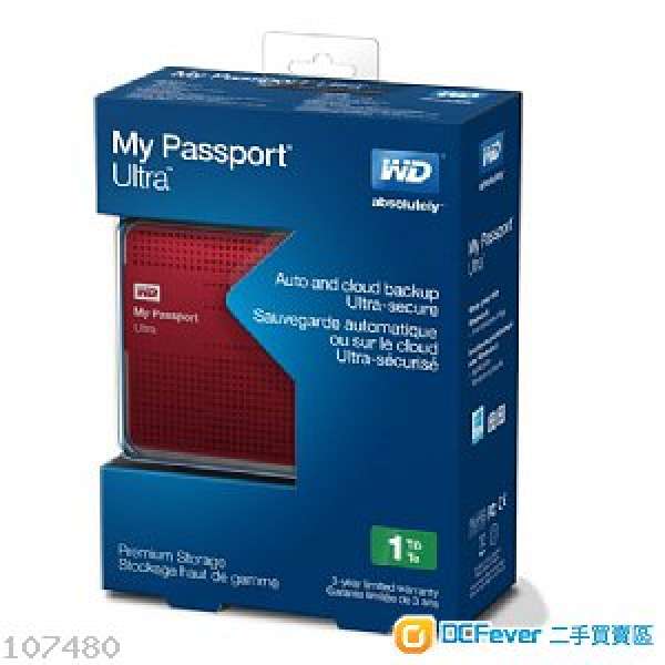 100% New WD My passport Ultra 1TB HHD USB 3.0