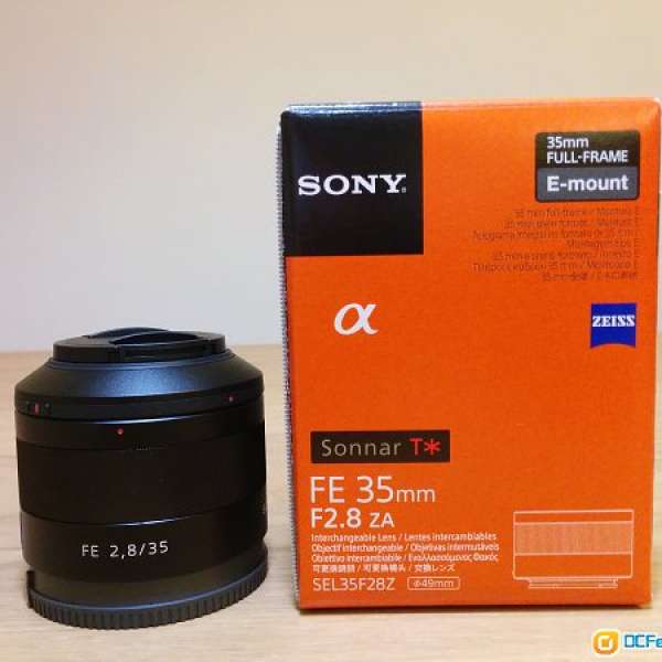 Sony Zeiss Sonnar T* FE 35mm F2.8 ZA (SEL35F28Z) 極新行貨