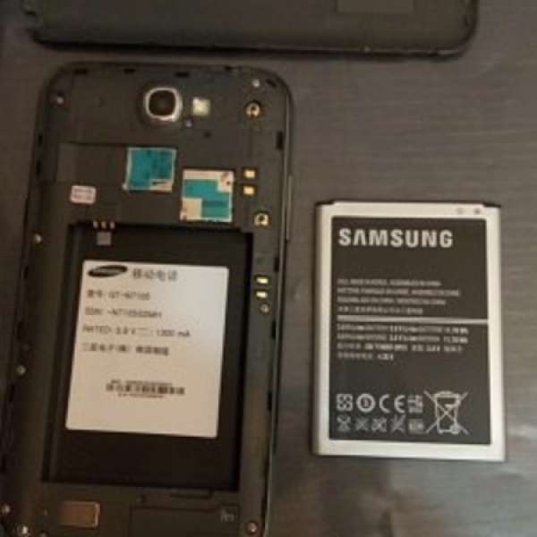 Samsung note2 4G 炭灰色