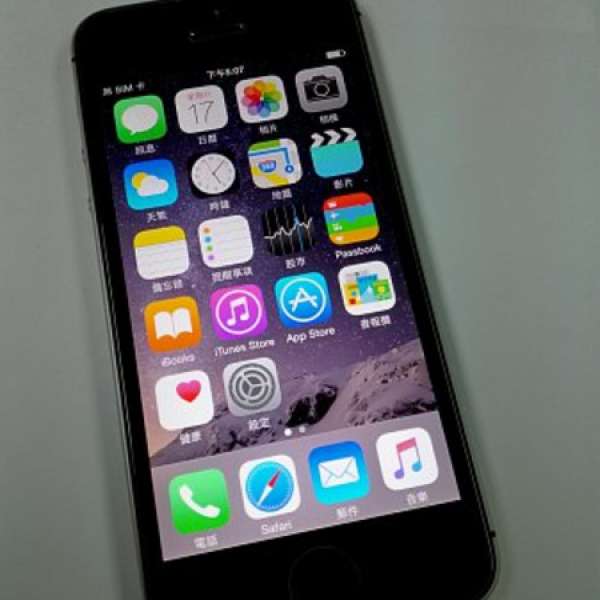 iPhone 5s 32GB 太空灰 ZP淨機 8成新有花
