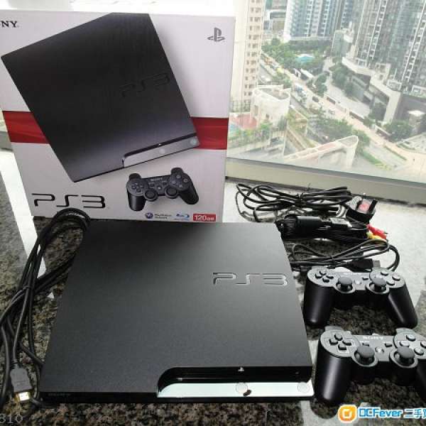 PlayStation3 PS3 Slim 120GB 90% New行貨+2個手掣