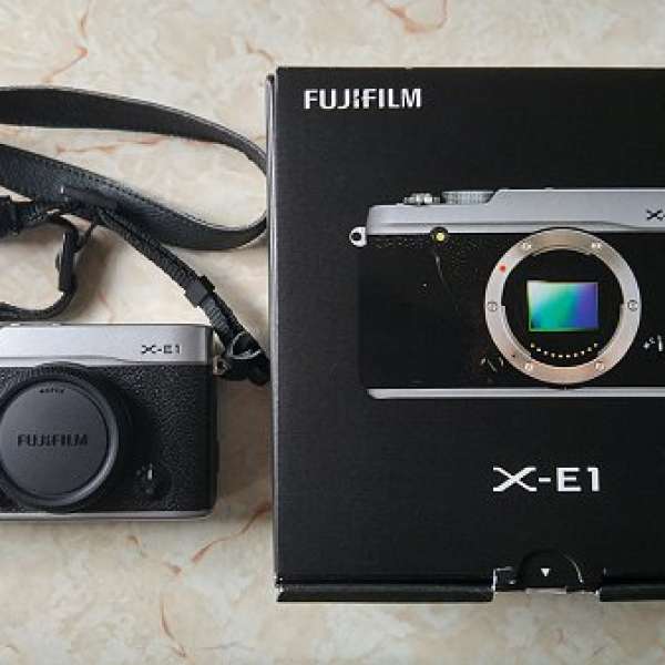 80% new Fujifilm X-E1 sliver 銀色 (Fuji XE1, not X-T1, XT1, X-E2, XE2)