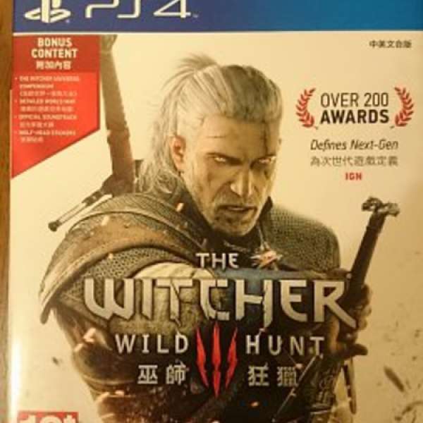 PS4 The Witcher 3: Wild Hunt (中英文) (可換GTA, UNTIL DAWN, BATMAN)