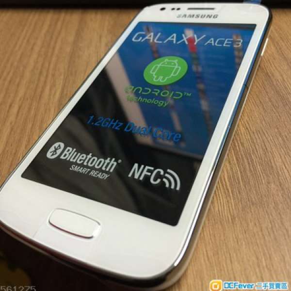 全新Samsung Galaxy Ace 3 白色 Lte NFC 5MP Af Camera 後備送人機