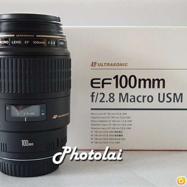 CANON EF AF 100mm F2.8 MACRO USM 大光圈 微距鏡 (FOR Canon EOS Body)