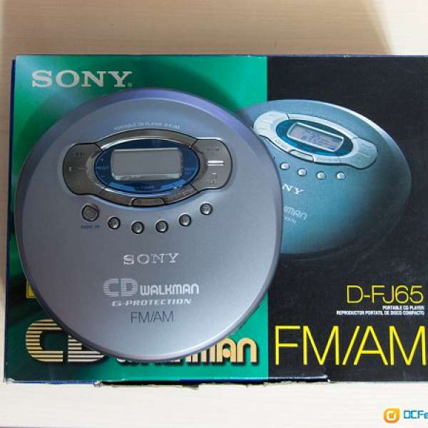 Sony D-FJ65 CD Player Discman AM/FM 95新有盒收藏品