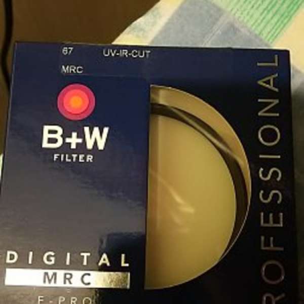 100% new B+W PROFESSIONAL 67mm UV-IR CUT MRC F-PRO filter ，平售