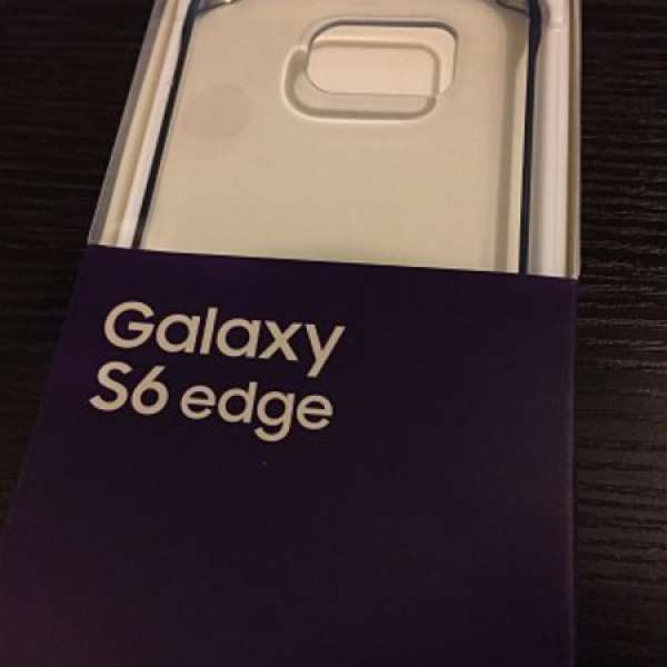 Samsung S6 Edge 原廠機套 （透明加黑邊）