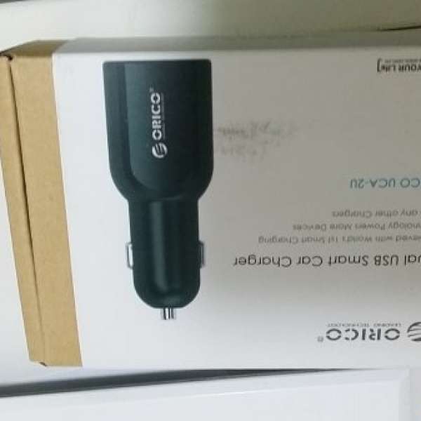 全新 ORICO DUAL USB SMART CAR CHARGER UCA-2U 白色包平郵或葵芳mtr交收