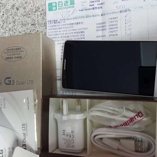 LG G3 DUAL-LTE 32GB 3GB 香港行貨 LG-D858HK 白色