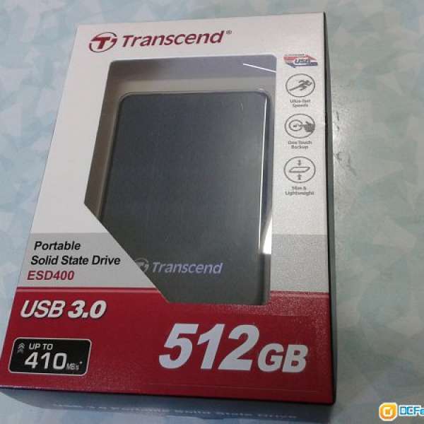 99%新 Transcend ESD400 USB 3.0 超小型外置SSD 512GB