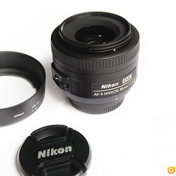 95% new Nikon 35mm f1.8 DX lens