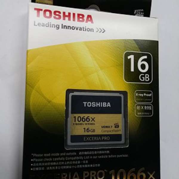 【全新】TOSHIBA Exceria PRO 1066X CF 16GB UDMA 適用於 Canon EOS 1Dc EOS 1Dx