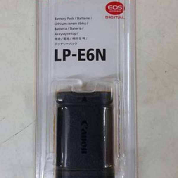 【全新】原裝 Canon LP-E6N 原廠鋰電池 適用於 EOS 5DS 7D Mark II 70D 60D WFT-E7 等