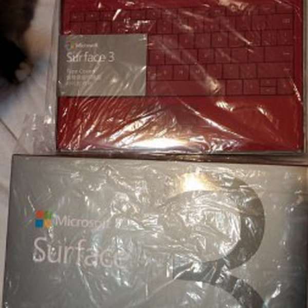 ***全新 100% New Surface 3 64GB 連 Type cover （紅色）(有單有保)***