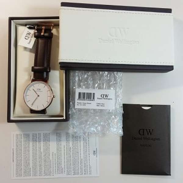 全新 DW daniel wellington watch 玫瑰金 (Classic bristol)