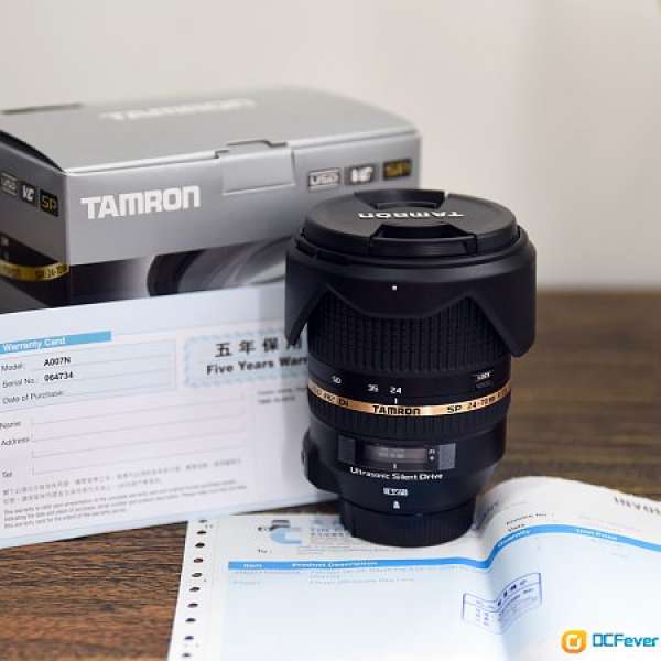 FS:Tamron SP 24-70mm F/2.8 Di VC USD (Nikon) Like new, 1 month old