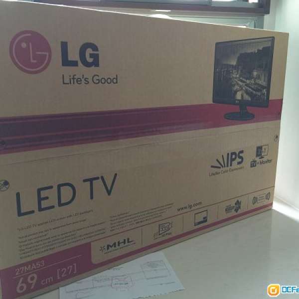 全新未拆箱贈品 - LG 27" LED TV