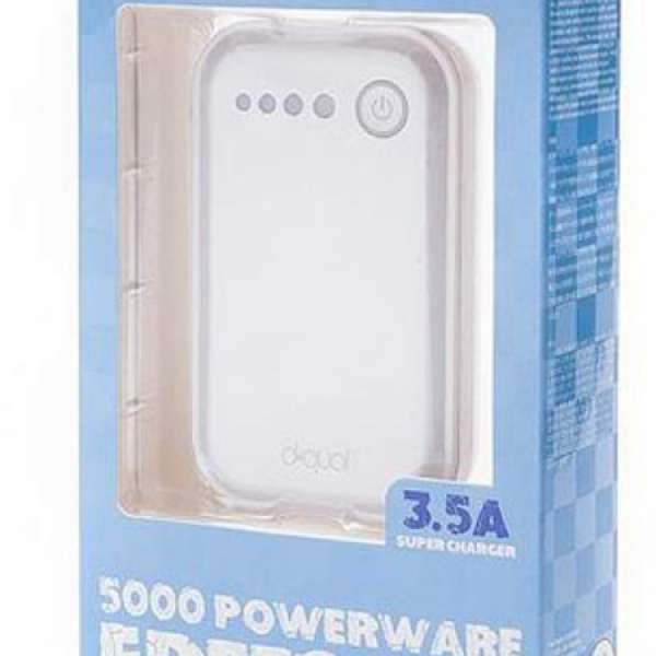 全新d.qual Powerware 5000 Freedom 便攜充電池 行動電源 5000mAh 支援無線充電3.5A...