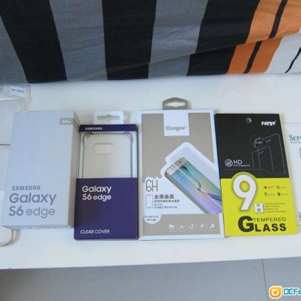 95% New Samsung Galaxy S6 Edge 64gb 金色 行貨有單 超多配件