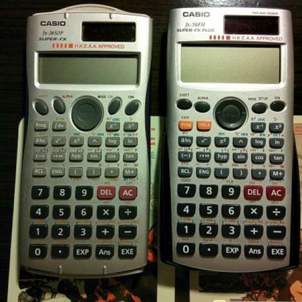 [可議]出售：＄180 科學計數機兩部(Casio fx50fh & fx3650p)