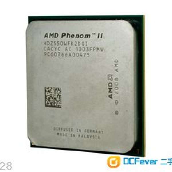 [保証可用]賣舊 CPU amd phenom x2 550 連heatsink 風扇