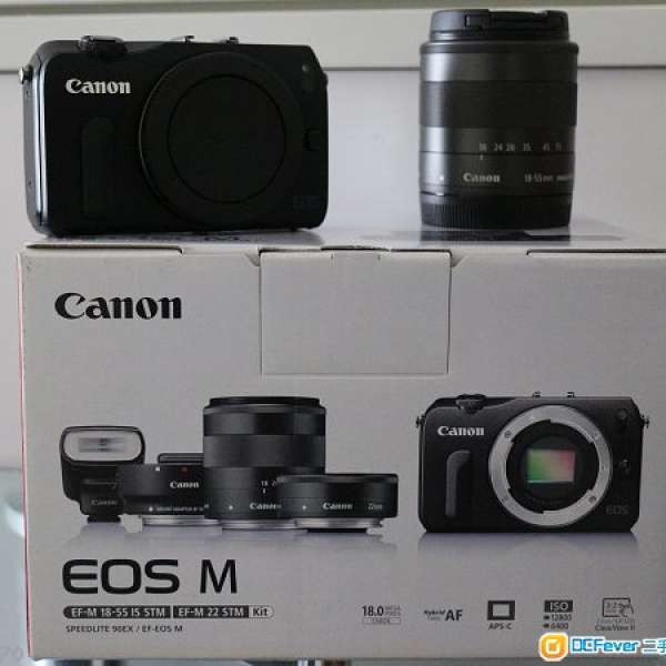 佳能EOS M & 18-55mm kit lens 平售 (有两套)