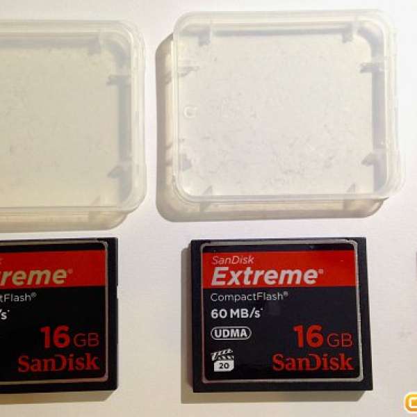 兩張行貨 SanDisk 16GB Extreme CF Cards 60MB/s 400x