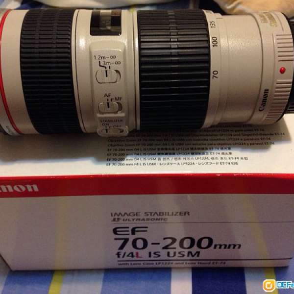 CANON 70-200MM F.4 IS L 95%NEW