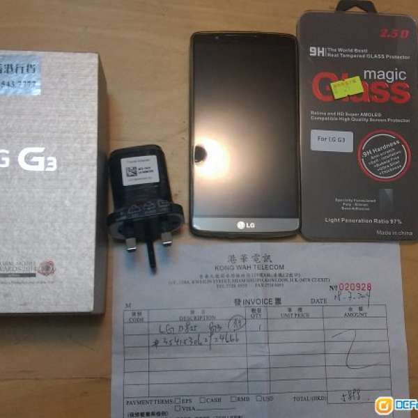 LG G3 32GB 3G RAM D855 黑色行貨單卡版