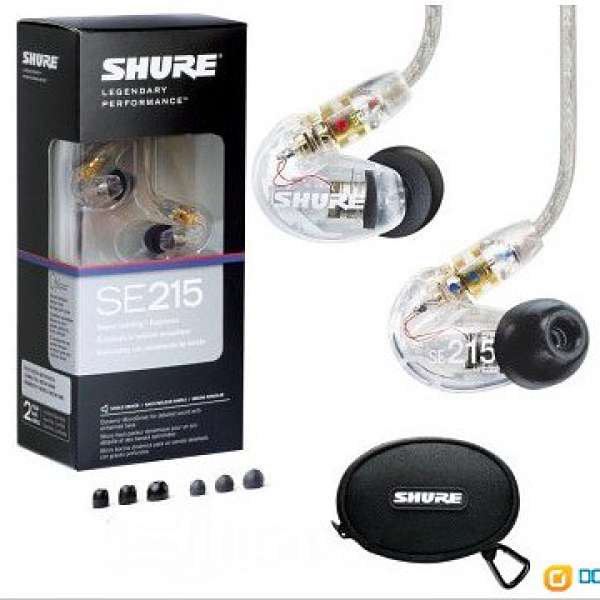 SHURE  舒耳 SE-215 耳機 黑色／透明 全新 美國直購水貨  歡迎查詢！！