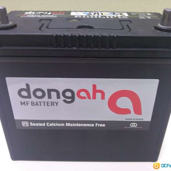 Dongah car Battery 韓國装新环保汽車電池 12V 45AH(20HR) MF55B24L NS60L 有單未過保