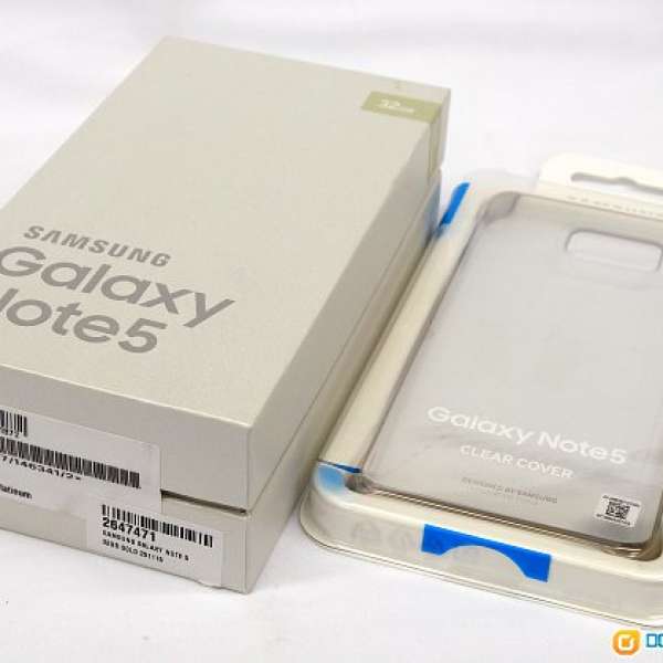 Samsung Galaxy Note 5 32G全新行貨, 金色