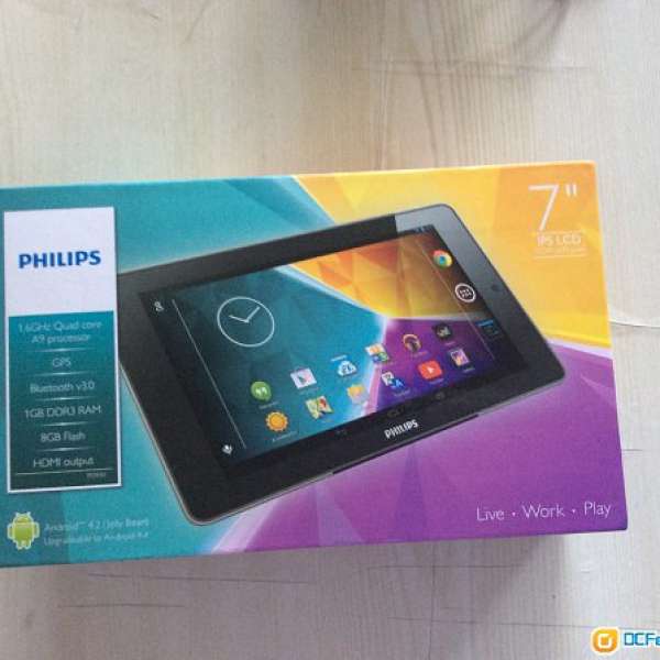 99% new Philips 7" tablet