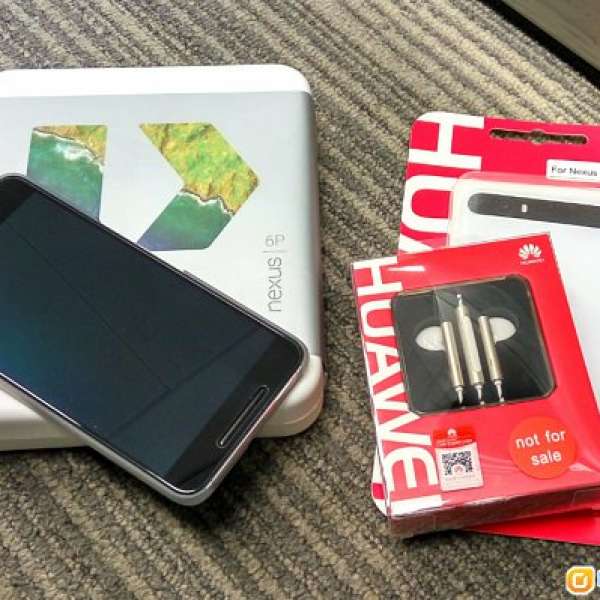 99.99%新 銀色 香港行貨 Huawei Google Nexus 6P 64GB 可當全新 全套有盒有單有保養...