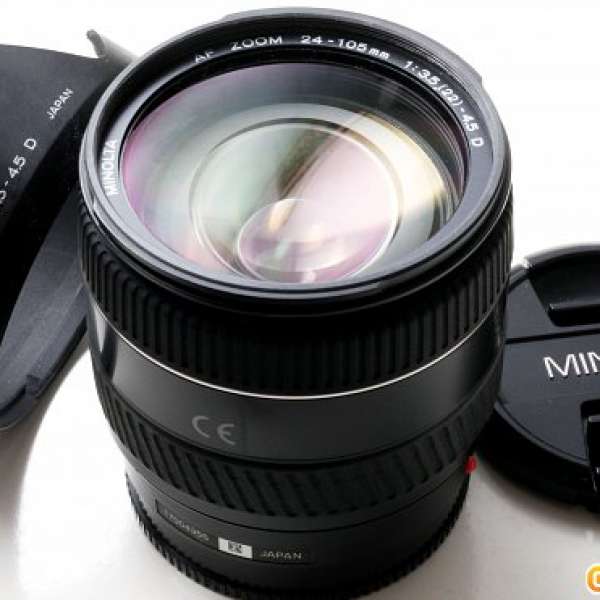 Minolta AF 24-105 mm F/3.5-4.5 D  含兩枚非球面鏡片   全玻璃早期AF Zoom    A7專用