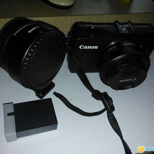 Canon Eos-M with 22mm & Adapter