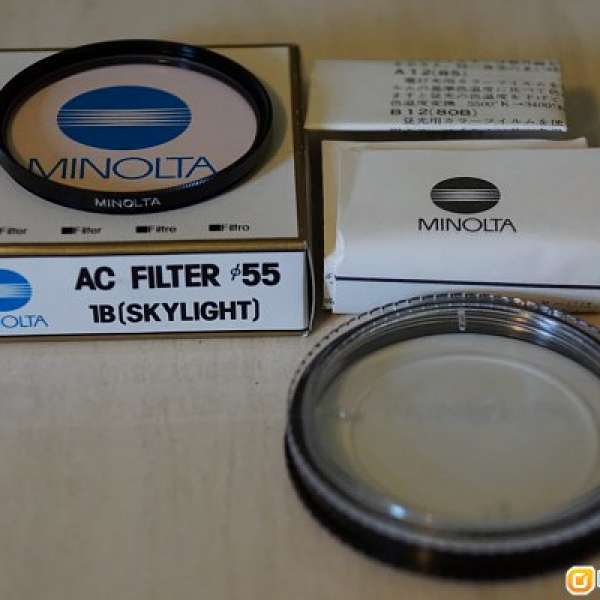 MINOLTA AC 1B SKYLIGHT Ф 55mm Filter 有盒齊件