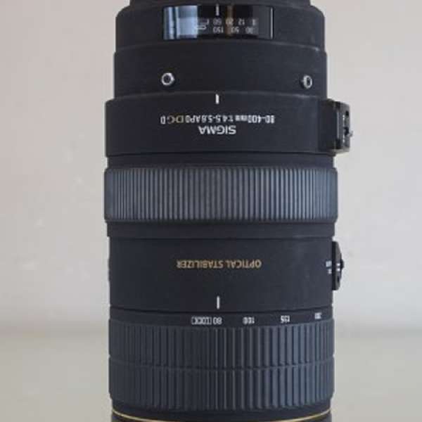 Sigma 80-400 F4.5-5.6 EX DG for Nikon