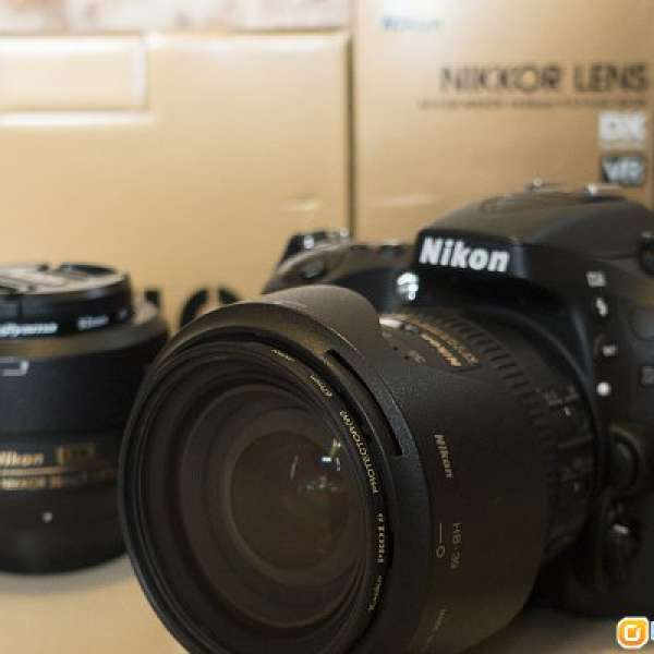 Nikon D7100 + DX 16-85mm + DX 35mm