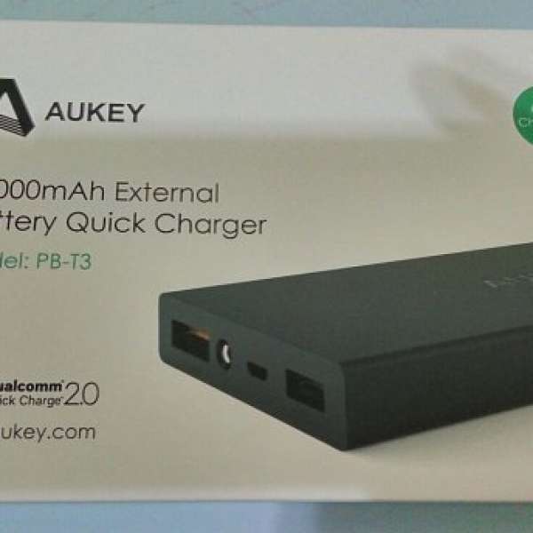99%new AUKEY PB-T3 15000mah QC 2.0 External Battery 快充尿袋
