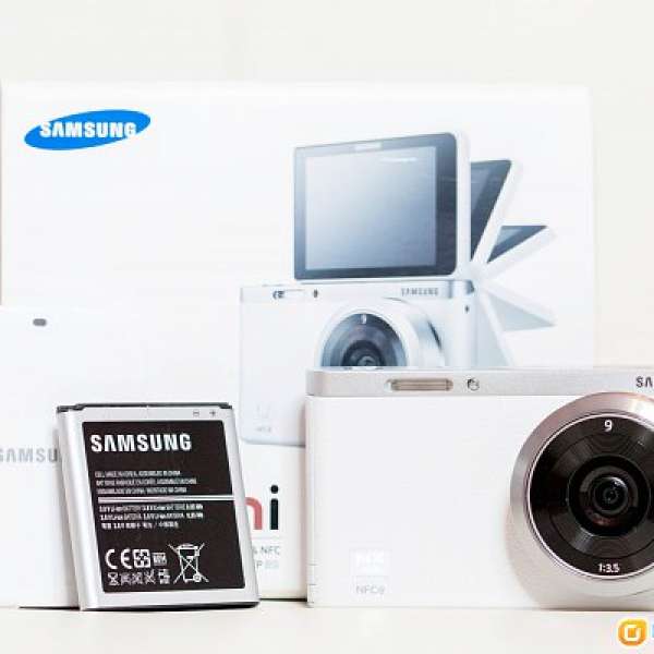 96%新 白色Samsung NX mini 9mm定焦