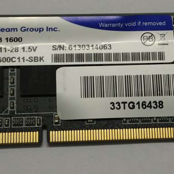 NOTEBOOK Double side RAM DDR3 1600 4G