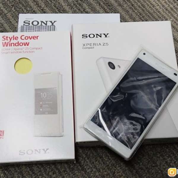 100%全新 白色 香港行貨 Sony Xperia Z5 Compact 全套有盒 有Sony Store單 (1月16日...