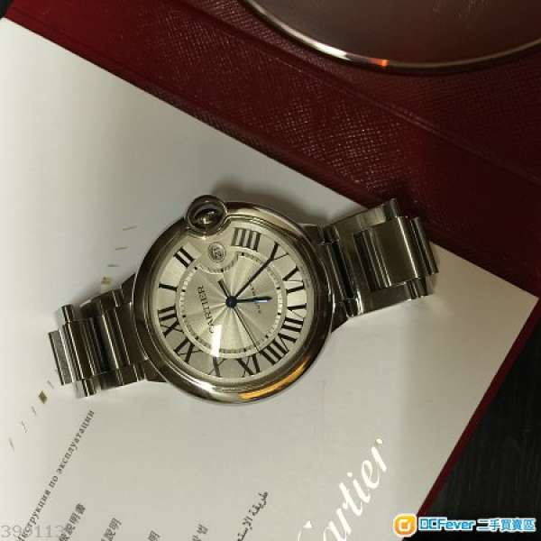 Cartier balloon 42mm automatic watch 85%new. 三寶行貨
